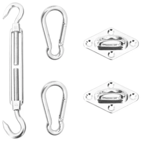 Kit de montaje para toldo de vela 5 piezas acero inoxidable de , Acessorios para toldos - Ref: Foro24-310249, Precio: 16,38 €...