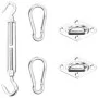 Mounting kit for sail awning 5 pieces stainless steel by , Accessories for awnings - Ref: Foro24-310249, Price: 16,38 €, Disc...