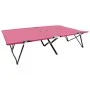 Pink steel folding double lounger by , Loungers - Ref: Foro24-310353, Price: 112,57 €, Discount: %