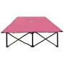 Pink steel folding double lounger by , Loungers - Ref: Foro24-310353, Price: 112,57 €, Discount: %