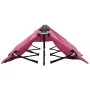 Pink steel folding double lounger by , Loungers - Ref: Foro24-310353, Price: 112,57 €, Discount: %