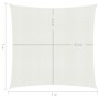 Weiße HDPE-Segelmarkise 160 g/m² 7x7 m von , Sonnenschirme - Ref: Foro24-311225, Preis: 91,44 €, Rabatt: %