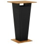 Mesa alta ratán sintético y madera de acacia negro 60x60x110 cm de , Mesas de jardín - Ref: Foro24-313463, Precio: 154,18 €, ...