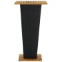 Mesa alta ratán sintético y madera de acacia negro 60x60x110 cm de , Mesas de jardín - Ref: Foro24-313463, Precio: 154,18 €, ...