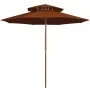 Zweistöckiger Mastschirm aus Terrakottaholz, 270 cm von , Sonnenschirme - Ref: Foro24-313765, Preis: 94,13 €, Rabatt: %