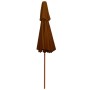 Sombrilla de dos pisos palo de madera terracota 270 cm de , Sombrillas - Ref: Foro24-313765, Precio: 96,34 €, Descuento: %