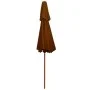Zweistöckiger Mastschirm aus Terrakottaholz, 270 cm von , Sonnenschirme - Ref: Foro24-313765, Preis: 94,13 €, Rabatt: %