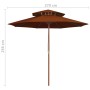 Zweistöckiger Mastschirm aus Terrakottaholz, 270 cm von , Sonnenschirme - Ref: Foro24-313765, Preis: 96,00 €, Rabatt: %