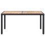 7-teiliges Garten-Essset und schwarze Kissen aus synthetischem Rattan von vidaXL, Gartensets - Ref: Foro24-46024, Preis: 622,...
