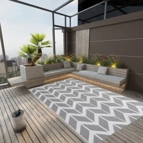 Gray PP outdoor rug 190x290 cm by , Outdoor protectors - Ref: Foro24-316952, Price: 58,72 €, Discount: %