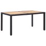7-teiliges Garten-Essset und schwarze Kissen aus synthetischem Rattan von vidaXL, Gartensets - Ref: Foro24-46024, Preis: 622,...