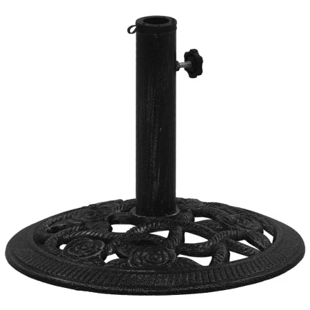 Black cast iron parasol base 40x40x32 cm by , Umbrella bases - Ref: Foro24-317755, Price: 46,81 €, Discount: %