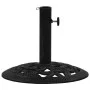 Black cast iron parasol base 40x40x32 cm by , Umbrella bases - Ref: Foro24-317755, Price: 46,81 €, Discount: %