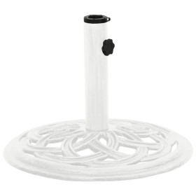Base de sombrilla de hierro fundido blanco 44x44x31 cm de , Bases para sombrillas - Ref: Foro24-317757, Precio: 60,19 €, Desc...