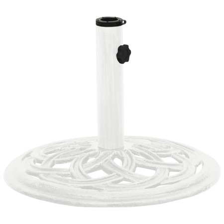 Base de sombrilla de hierro fundido blanco 44x44x31 cm de , Bases para sombrillas - Ref: Foro24-317757, Precio: 62,93 €, Desc...
