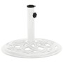 Base de sombrilla de hierro fundido blanco 44x44x31 cm de , Bases para sombrillas - Ref: Foro24-317757, Precio: 62,93 €, Desc...