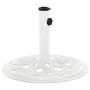 White cast iron parasol base 44x44x31 cm by , Umbrella bases - Ref: Foro24-317757, Price: 56,58 €, Discount: %