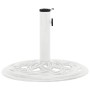 Base de sombrilla de hierro fundido blanco 44x44x31 cm de , Bases para sombrillas - Ref: Foro24-317757, Precio: 62,93 €, Desc...