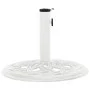 White cast iron parasol base 44x44x31 cm by , Umbrella bases - Ref: Foro24-317757, Price: 56,58 €, Discount: %