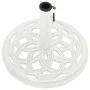 White cast iron parasol base 44x44x31 cm by , Umbrella bases - Ref: Foro24-317757, Price: 56,58 €, Discount: %