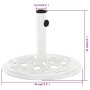 Base de sombrilla de hierro fundido blanco 44x44x31 cm de , Bases para sombrillas - Ref: Foro24-317757, Precio: 62,93 €, Desc...