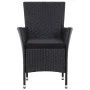 7-piece garden dining set and black synthetic rattan cushions by vidaXL, Garden sets - Ref: Foro24-46024, Price: 575,52 €, Di...