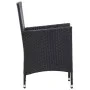 7-teiliges Garten-Essset und schwarze Kissen aus synthetischem Rattan von vidaXL, Gartensets - Ref: Foro24-46024, Preis: 574,...