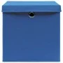 Storage boxes with lids 10 pcs blue 28x28x28 cm by , Storage baskets - Ref: Foro24-325198, Price: 59,97 €, Discount: %