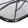 Mesa de balcón de acero negro 60x40 cm de , Mesas de jardín - Ref: Foro24-325924, Precio: 39,95 €, Descuento: %