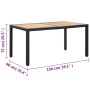 7-teiliges Garten-Essset und schwarze Kissen aus synthetischem Rattan von vidaXL, Gartensets - Ref: Foro24-46024, Preis: 622,...