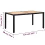 7-teiliges Garten-Essset und schwarze Kissen aus synthetischem Rattan von vidaXL, Gartensets - Ref: Foro24-46024, Preis: 574,...