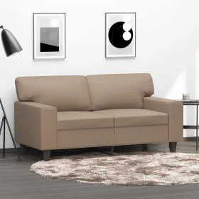 2-seater sofa in cappuccino-colored synthetic leather 120 cm by , Sofas - Ref: Foro24-359416, Price: 222,33 €, Discount: %
