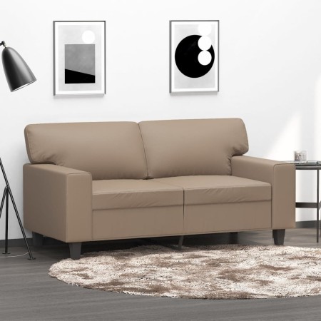 2-seater sofa in cappuccino-colored synthetic leather 120 cm by , Sofas - Ref: Foro24-359416, Price: 225,68 €, Discount: %