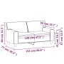 2-seater sofa in cappuccino-colored synthetic leather 120 cm by , Sofas - Ref: Foro24-359416, Price: 225,68 €, Discount: %