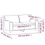 2-seater sofa in cappuccino-colored synthetic leather 120 cm by , Sofas - Ref: Foro24-359416, Price: 222,33 €, Discount: %