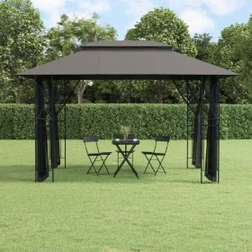 Gazebo with anthracite gray steel walls 400x300x270 cm by , Tents and gazebos - Ref: Foro24-360144, Price: 303,36 €, Discount: %
