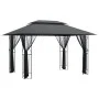 Pavillon mit anthrazitgrauen Stahlwänden 400x300x270 cm von , Zelte und Pavillons - Ref: Foro24-360144, Preis: 303,33 €, Raba...