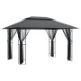 Pavillon mit anthrazitgrauen Stahlwänden 400x300x270 cm von , Zelte und Pavillons - Ref: Foro24-360144, Preis: 322,96 €, Raba...