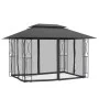 Pavillon mit anthrazitgrauen Stahlwänden 400x300x270 cm von , Zelte und Pavillons - Ref: Foro24-360144, Preis: 303,33 €, Raba...