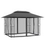 Pavillon mit anthrazitgrauen Stahlwänden 400x300x270 cm von , Zelte und Pavillons - Ref: Foro24-360144, Preis: 322,96 €, Raba...