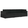 3-piece garden sofa set and black synthetic rattan cushions by vidaXL, Garden sets - Ref: Foro24-47267, Price: 365,21 €, Disc...