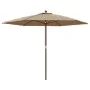 Gartenschirm mit taupegrauer Holzstange 299x240 cm von , Sonnenschirme - Ref: Foro24-363170, Preis: 88,00 €, Rabatt: %