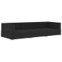 3-teilige Gartensofagarnitur und schwarze synthetische Rattankissen von vidaXL, Gartensets - Ref: Foro24-47267, Preis: 345,15...