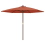 Gartenschirm mit Terrakotta-Holzstange 299 x 240 cm von , Sonnenschirme - Ref: Foro24-363172, Preis: 79,81 €, Rabatt: %