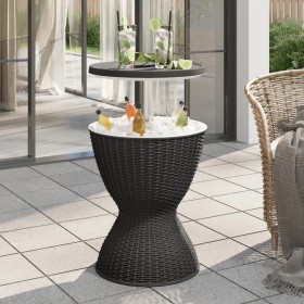 3 in 1 black polypropylene refrigerator table by , Garden tables - Ref: Foro24-364157, Price: 153,39 €, Discount: %