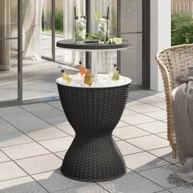 3 in 1 black polypropylene refrigerator table by , Garden tables - Ref: Foro24-364157, Price: 144,44 €, Discount: %