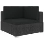 3-piece garden sofa set and black synthetic rattan cushions by vidaXL, Garden sets - Ref: Foro24-47267, Price: 365,21 €, Disc...