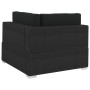 3-teilige Gartensofagarnitur und schwarze synthetische Rattankissen von vidaXL, Gartensets - Ref: Foro24-47267, Preis: 345,15...