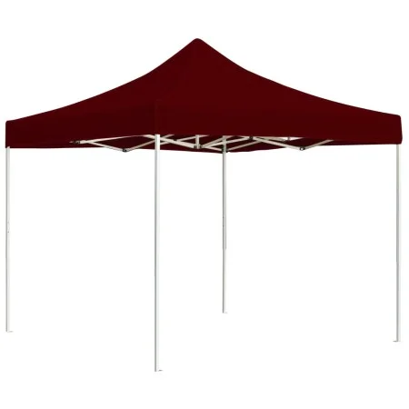 Carpa plegable profesional aluminio rojo tinto 3x3 m de , Carpas y cenadores - Ref: Foro24-45484, Precio: 191,08 €, Descuento: %