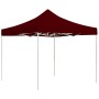 Carpa plegable profesional aluminio rojo tinto 3x3 m